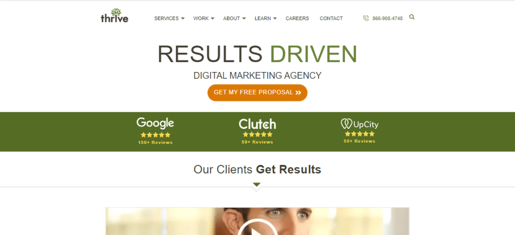 web design and SEO marketing company Thrive Thrive Internet Marketing Agency